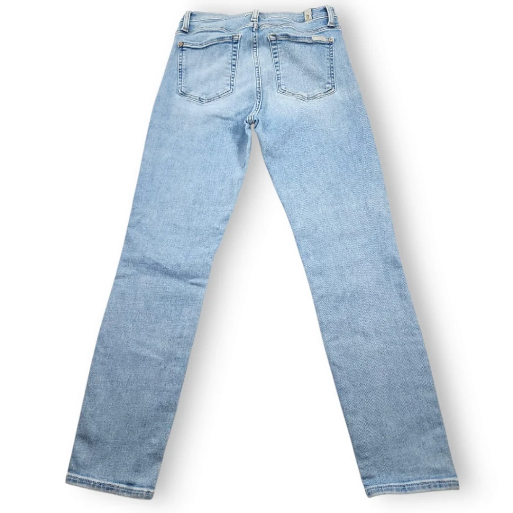 7FAMK High Waist Ankle Gwenevere Cropped Skinny Jeans Size 27 - Picture 3 of 14